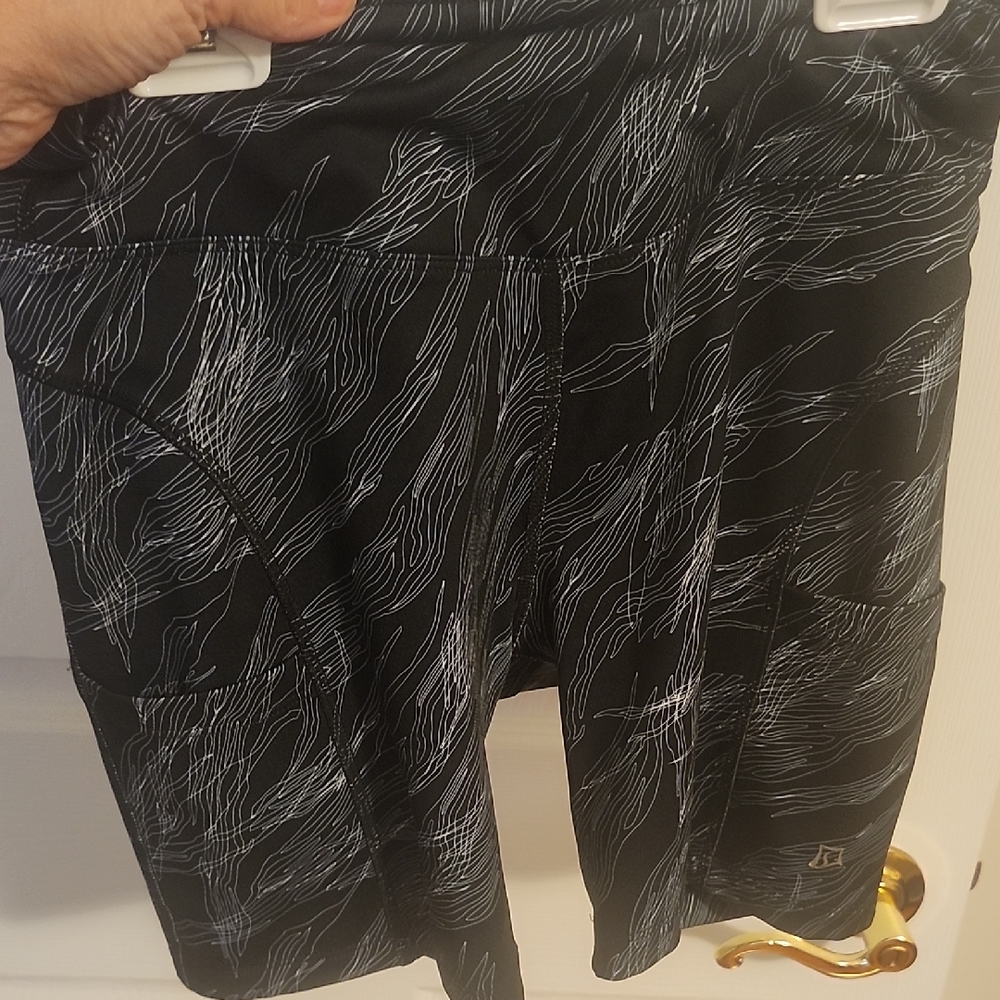Sleek SportSkirts Black and Gray Women's Bike Shorts
